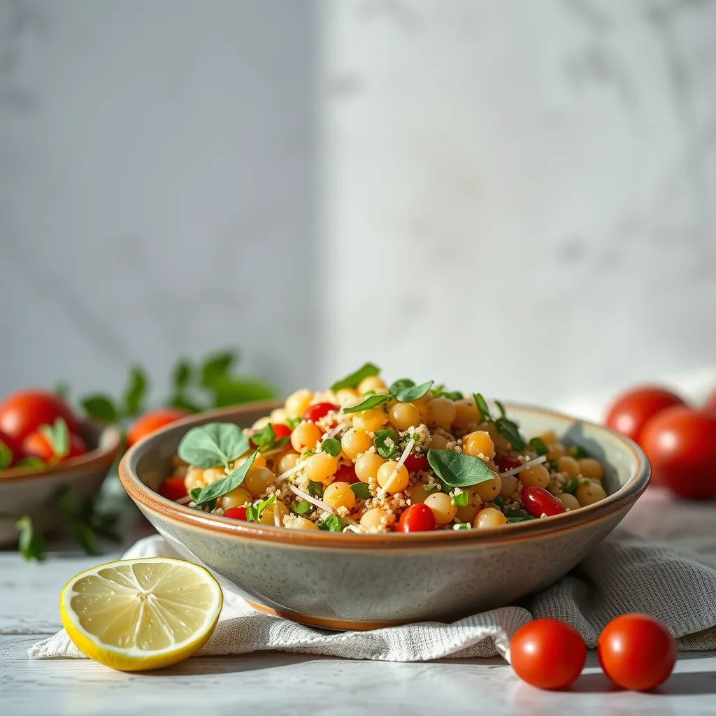 Ensalada de garbanzos para prevenir cáncer