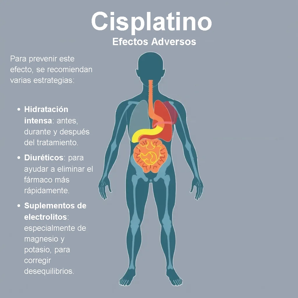 Cisplatino efectos adversos